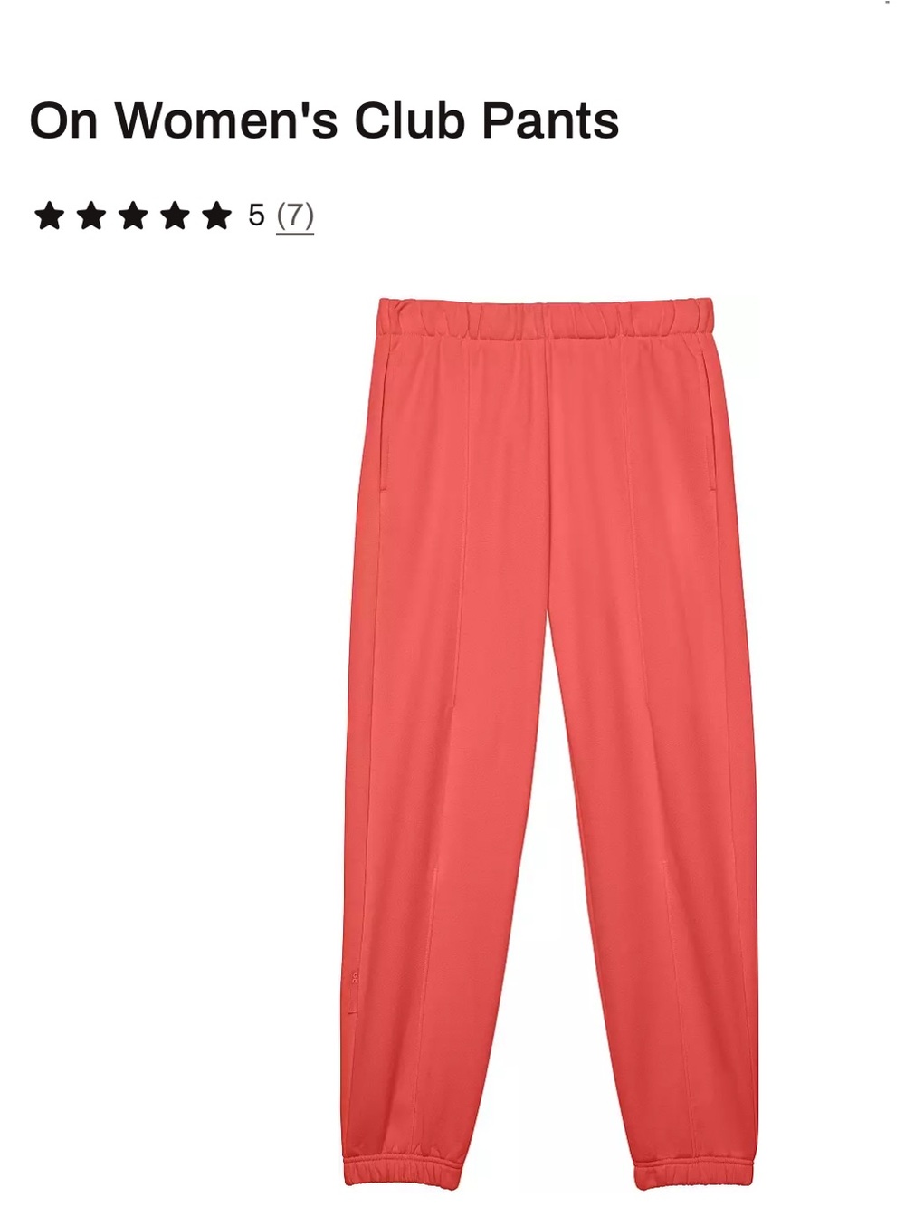 Brand New On Women's Club Pants in Coral color size S